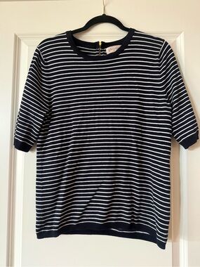 Philosophy Dark-Navy-Black & White Striped Kids Top